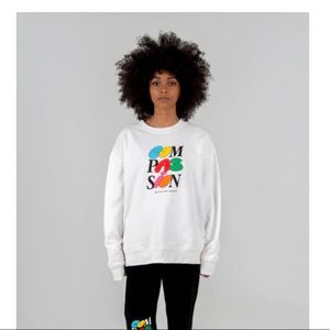 NWT Mayfair Group “Compassion” Crewneck Sweatshirt OS Plus